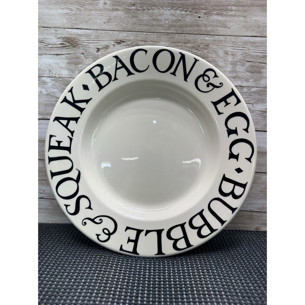 Emma Bridgewater Black Toast & Marmalade Dinner Plate Butterfly Mark  2022 10½"